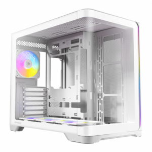 Antec C5 Curved ARGB Dual Chamber Mid-Tower Gaming Chassis - White