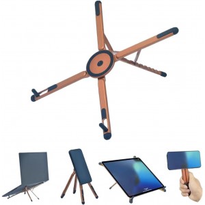 Generic 3-in-1 Magnetic Foldable Laptop Stand - Aluminum - 10-17"