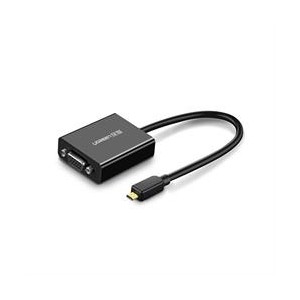 Ugreen Micro HDMI M to VGA+Audio F Adapter - Black
