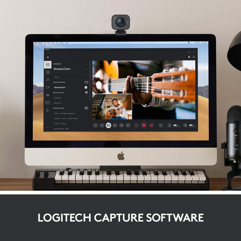 Logitech StreamCam 1080P HD 60fps Streaming Webcam- Graphite - GeeWiz