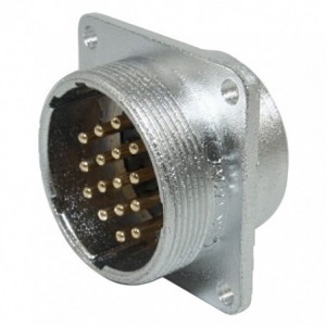 CIRCULAR POWER CONNECTOR M30 26W PLUG PANEL MOUNT M595723Z
