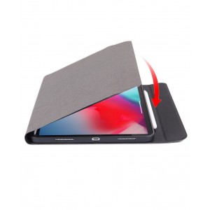 TUFF-LUV Bluetooth keyboard & stylus holder for iPad Pro 12.9 - Black (Designed for the iPad Pro 12.9 Inch 2018 only (not 2017)