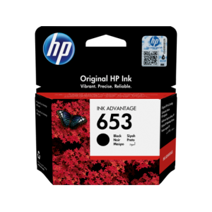 HP 653 Black Original Ink Advantage Cartridge for Deskjet Plus IA 6075/6475