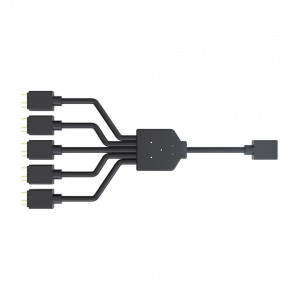 Cooler Master Addressable RGB 1-to-5 Splitter Cable - Black