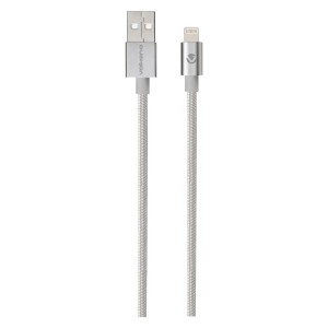 Volkano Strike Series 1.2-Meter MFI Lightning Charge/Data Cable - Silver