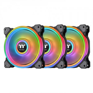 Thermaltake Riing Quad 14 RGB Radiator Fan TT Premium Edition 3 Fan Pack (Controller included)
