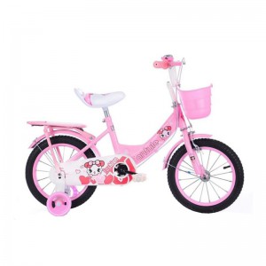 Kids Bike with Training Wheels  - Pink
