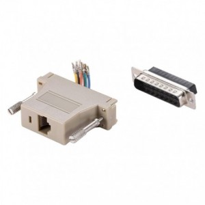 RJ45-25W Plug D-Sub Adapter RJ45-25M