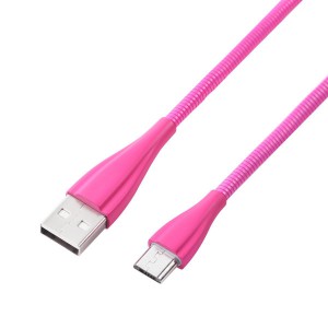 Volkano Fashion Series Micro USB Cable - 1.8m - Lumo Pink