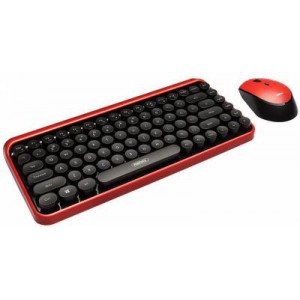 Remax MK801 Red 2.4g Typewriter Keyboard &amp; Mouse