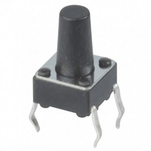 PCB Tactile Switch DIL 6x6mm Body Plunger H10mm OD3mm TS-1214