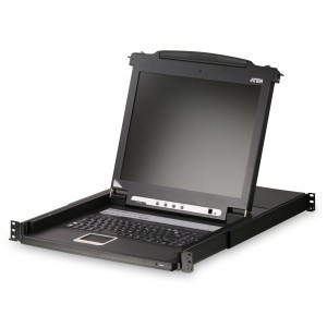 ATEN 17-Inch LCD Console support USB and PS2 CL1000M 