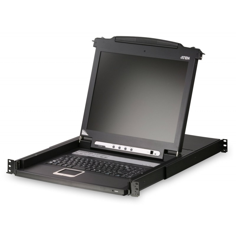 ATEN 17-Inch LCD Console support USB and PS2 CL1000M 