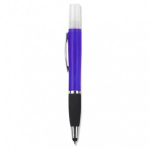 Geeko 3 in 1 Sanitizer Spray Stylus and Blue ink Pen