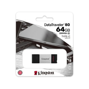 Kingston DataTraveler 80 - 64GB USB Type-C USB 3.2 Flash Drive