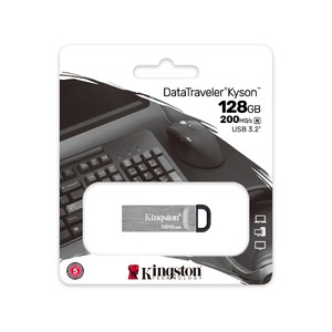Kingston DataTraveler Kyson 128GB USB 3.2 Metal Flash Drive