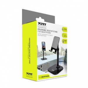 Port Connect Ergonomic Smartphone Desk Stand - Black