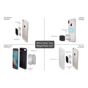 SCOSCHE MAGKIT MagicMount Universal Magnetic Dash Suction Cup Mount for the Car