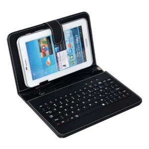 Universal 7 Tablet Cover Case with USB Keyboard
