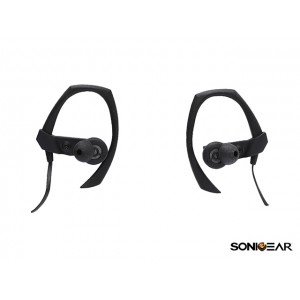 SonicGear Earpump Sport 300 Bluetooth Earphones - Black