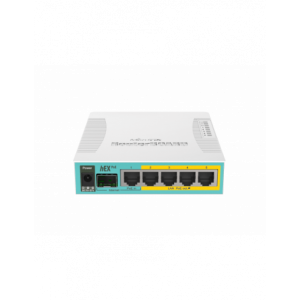 MikroTik hEX PoE - Desktop PoE Router with 5 Gb- 1 SFP and 1 USB Port