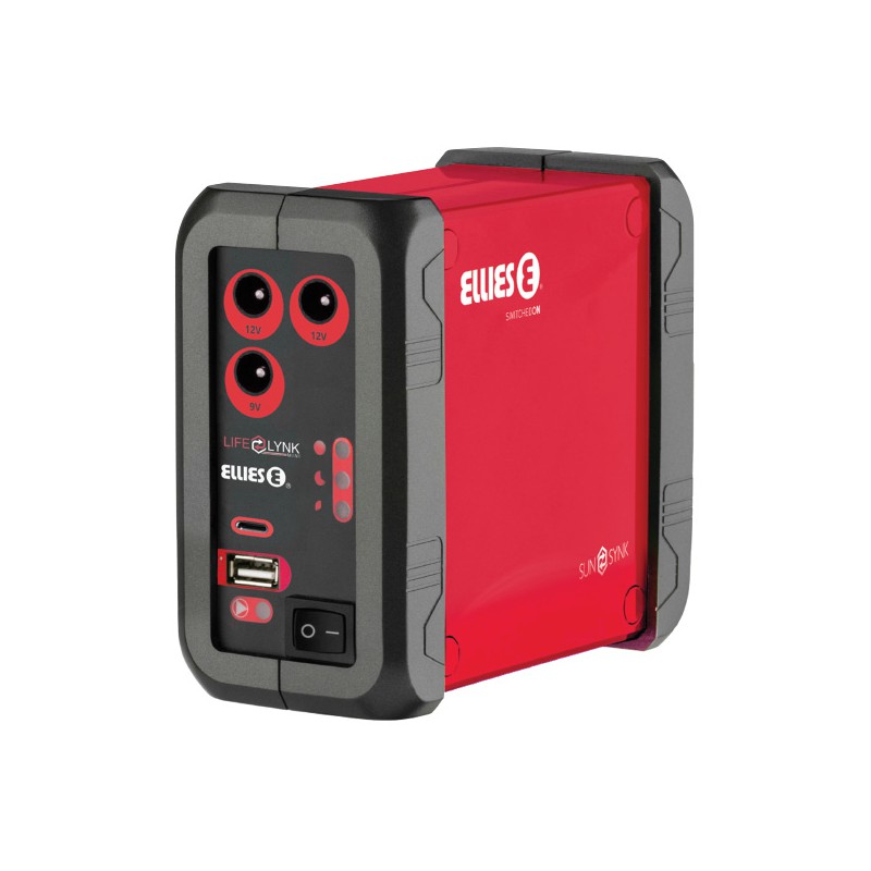 Ellies Cube Mini 97.68Wh Power Pack - Mini DC Power Backup Battery Power Bank Supply - 2x 12V + 1x 9V + 1x 5V USB