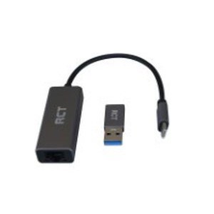 RCT ADP-GN3126 USB 3.1 Type C Gigabit RJ45 Ethernet Adaptor With USB Type A Adaptor