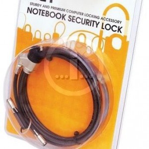 RCT NL-K01K Keyed Notebook Security Lock -Kensington T-Bar Compatiable -1.8M