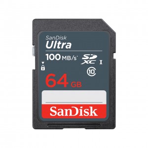SanDisk 64GB Ultra SDXC Memory Card, 100MB/s