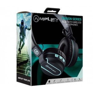 Amplify Pro Fusion Series Bluetooth Headphone - Black/Blue