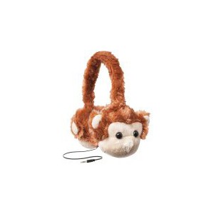 Emerge Retractable Animalz Monkey Headphones