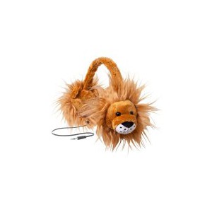 Emerge Retractable Animalz Lion Headphones