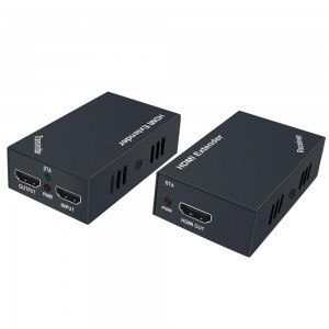 60M HDMI Extender 1080p 3D HDMI Transmitter Receiver over Cat5e/6/7 with Loop Out 3D EDID Function
