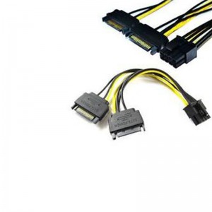2x SATA Male to 8 Pin CPU