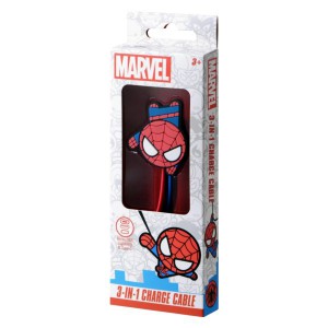 Marvel 3-in-1 Charging Cable - Spider-Man