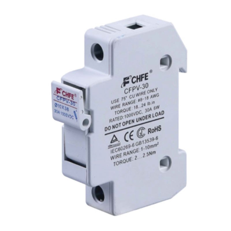 PV Fuse Holder 10x38 up to 30A 1000VDC - GeeWiz