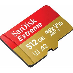 SanDisk Extreme SDSQXA1-512G-GN6MN 512GB SDXC UHS-I Class 10 microSD Memory Card