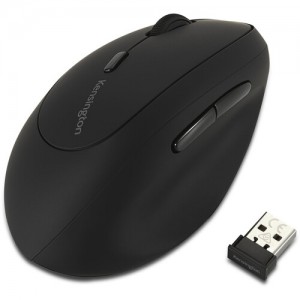 Kensington Ergonomic Pro Fit Left-Handed Wireless Mouse - Black