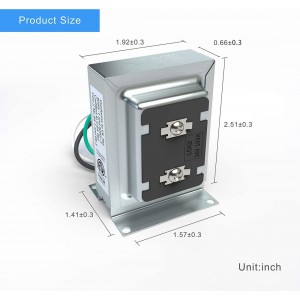 Doorbell Transformer 16V 10VA Hardwired Door Chime Transformer