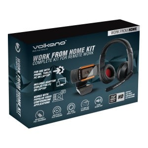 Volkano Work from Home Kit  720 Webcam  Headset