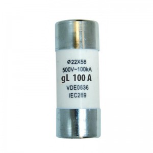 100A 22 x 58mm Fuse 100kA 690V (AC or DC) - For use with Axpert Inverter Batteries