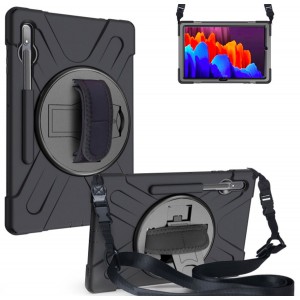 Tuff-Luv Armour Jack Rugged Case / Stand / Shoulder Strap &amp; Pen Holder for Apple iPad Air 4 10.9" (2020) - Black (5055205288949)