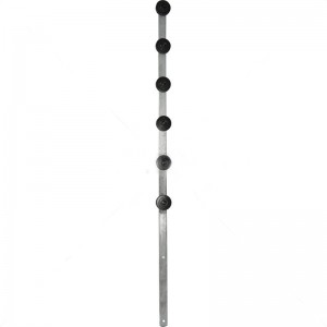 Nemtek Fence Pole - 6Line Flat Bar Galvanised Straight BB