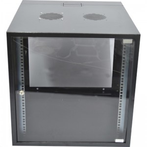 12U Swingframe Wallbox - 600mm Deep Incl Fan and 5-Way 3m Power Lead