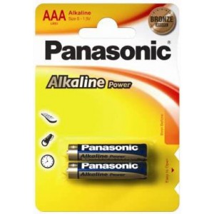 Panasonic Alkaline AAA Battery 2-Pack (12 x 2 Packs Minimum Quantity)
