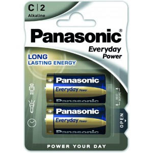 Panasonic Alkaline Type C Battery - 2 Pack