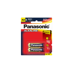 Panasonic Alkaline AA  Battery -2 Pack