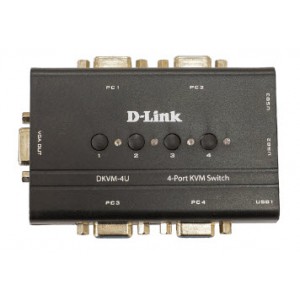 D-Link 4-Port USB KVM Switch