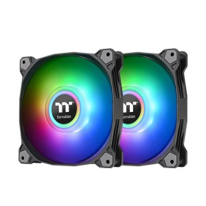 Thermaltake Pure Duo 14 ARGB Sync Radiator Fan (2-Fan Pack) - Black