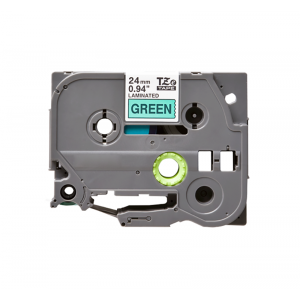 Compatible Brother TZE 751 Black on Green Labelling Tape – 24mm Black on Green 8m